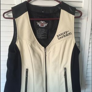 Harley Davidson real leather vest and chaps